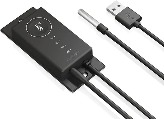 AC Infinity Controller 1, Thermal Trigger for AIRPLATE, MULTIFAN, USB Fans and Devices. Computer, AV Cabinet, Home Theater Cooling.