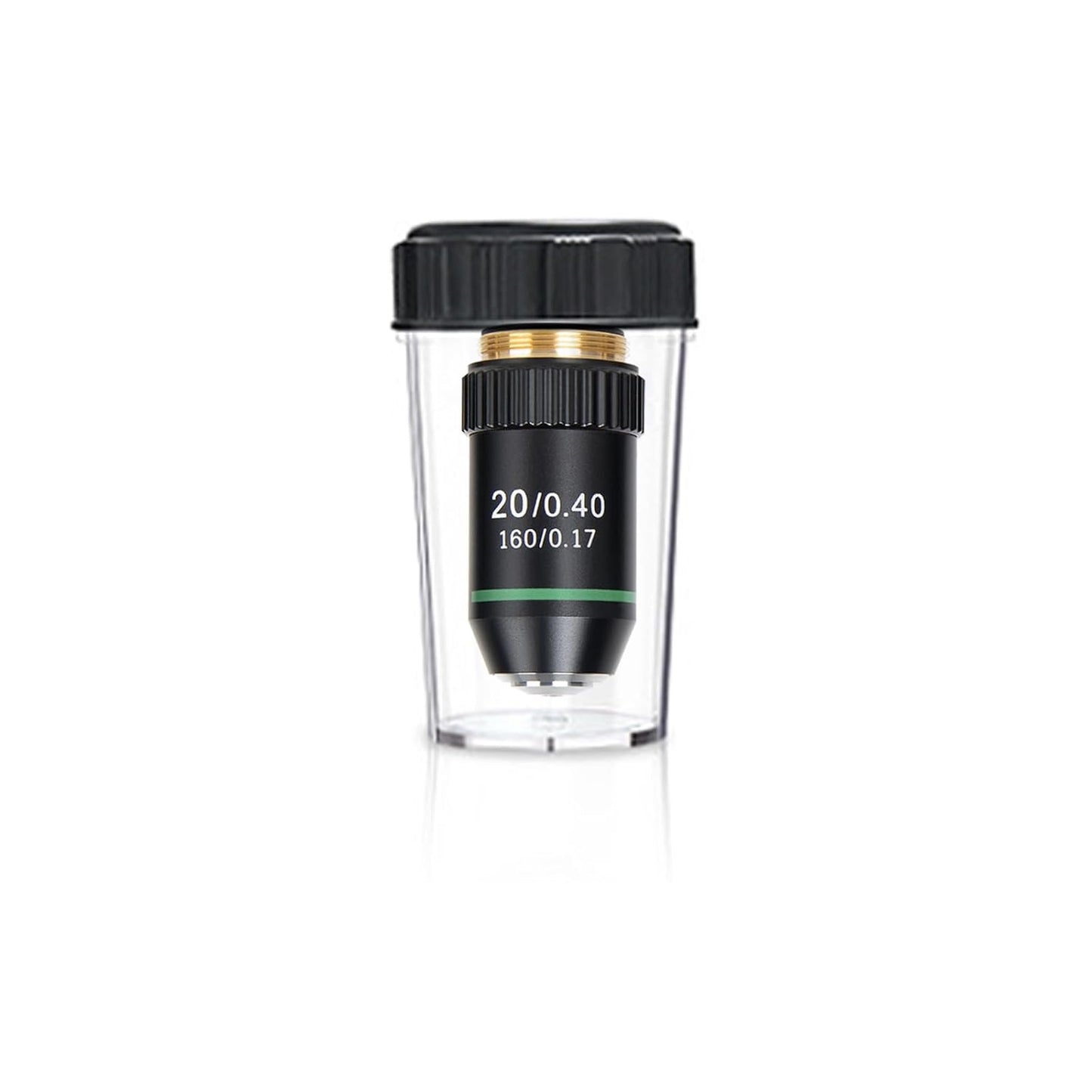 20X Objective Brass Achromatic 195 Objective Lens Clear Standard 20mm Thread Biological Microscope Objective Telescope Accessories