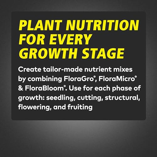 General Hydroponics FloraMicro 5-0-1, Use with FloraBloom & FloraGro For A Tailor-Made Nutrient Mix Ideal for Hydroponics, 1-Quart