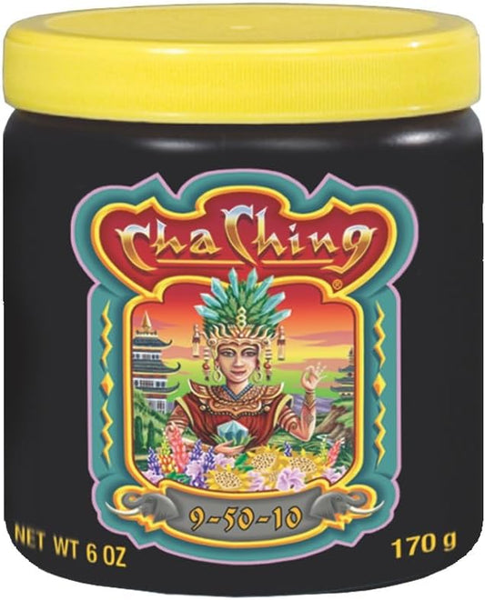 FoxFarm Cha Ching Water Soluble Fertilizer for Late Flowering & Harvest - High Phosphorus Fertilizer 9-50-10 Formula, Supports Fruit Development - Ideal for Hydroponics & Soil Use
