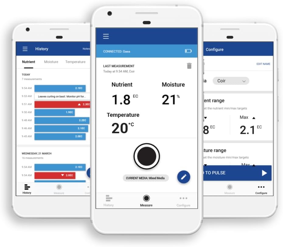 Bluelab Pulse Soil Moisture, Conductivity and Temperature Meter