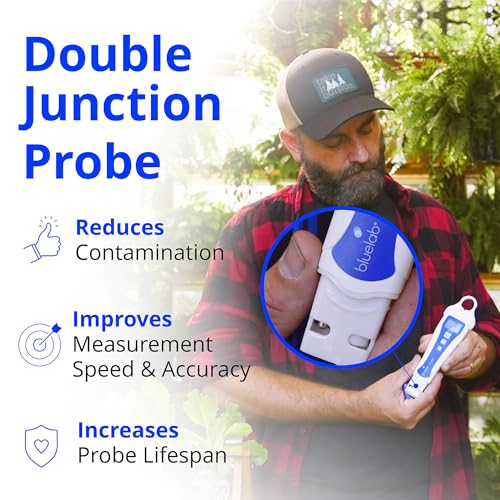 bluelab pH Pen - ± 0.1 pH Accurate, Durable Double Junction Probe, Waterproof & Floats, Auto Temperature Compensation, Easy Calibration - Made in NZ