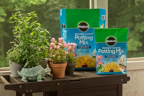 Miracle-Gro Moisture Control Potting Mix, For Container Plants, Protects against Over- and Under-Watering, 8 qt., 2-Pack