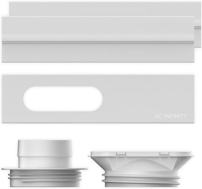 AC Infinity Window Duct Kit, Universal Vent Port for 4” and 6” Inline Fans
