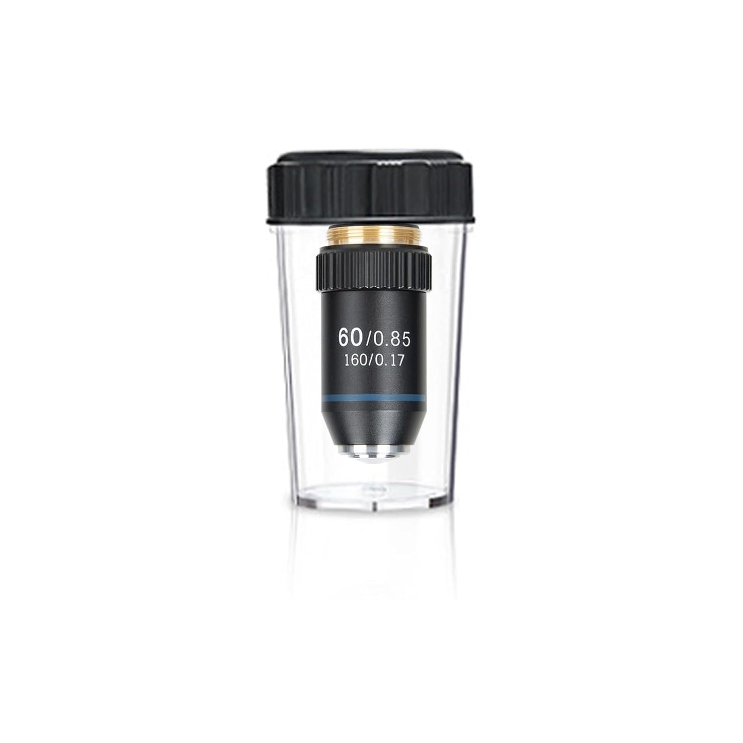 60X Objective Brass Achromatic 195 Objective Lens Clear Standard 20mm Thread Biological Microscope Objective Telescope Accessories