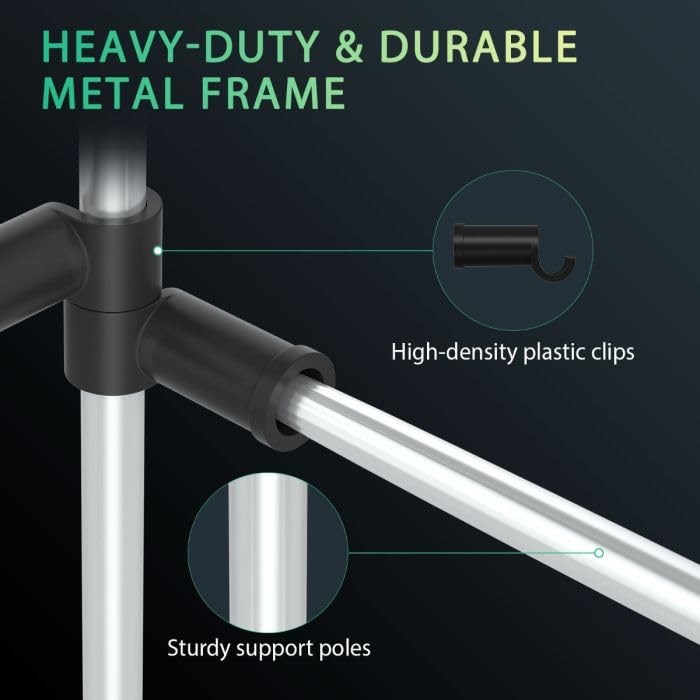 MARS HYDRO Grow Tent Durable Side Support Pole，Sturdy Metal Replaceable Bracket Accessories，High CFM Kit for 5x5 Indoor Tents