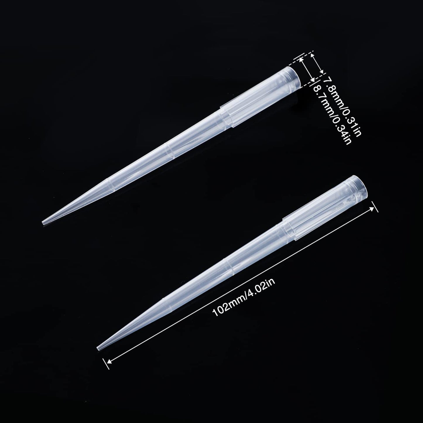 FOUR E'S SCIENTIFIC 10ml Pipette Tips Microchemical Disposable Liquid Pipettor Tips 10mL 100pcs Autoclavable Polypropylene (PP)