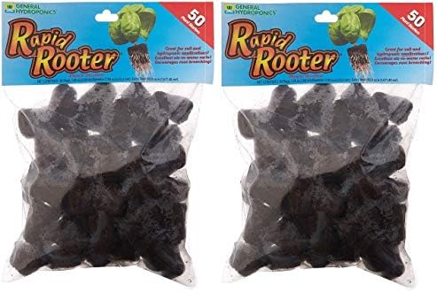 General Hydroponics Rapid Rooter Replacement Plugs 100 Count Pack of 2