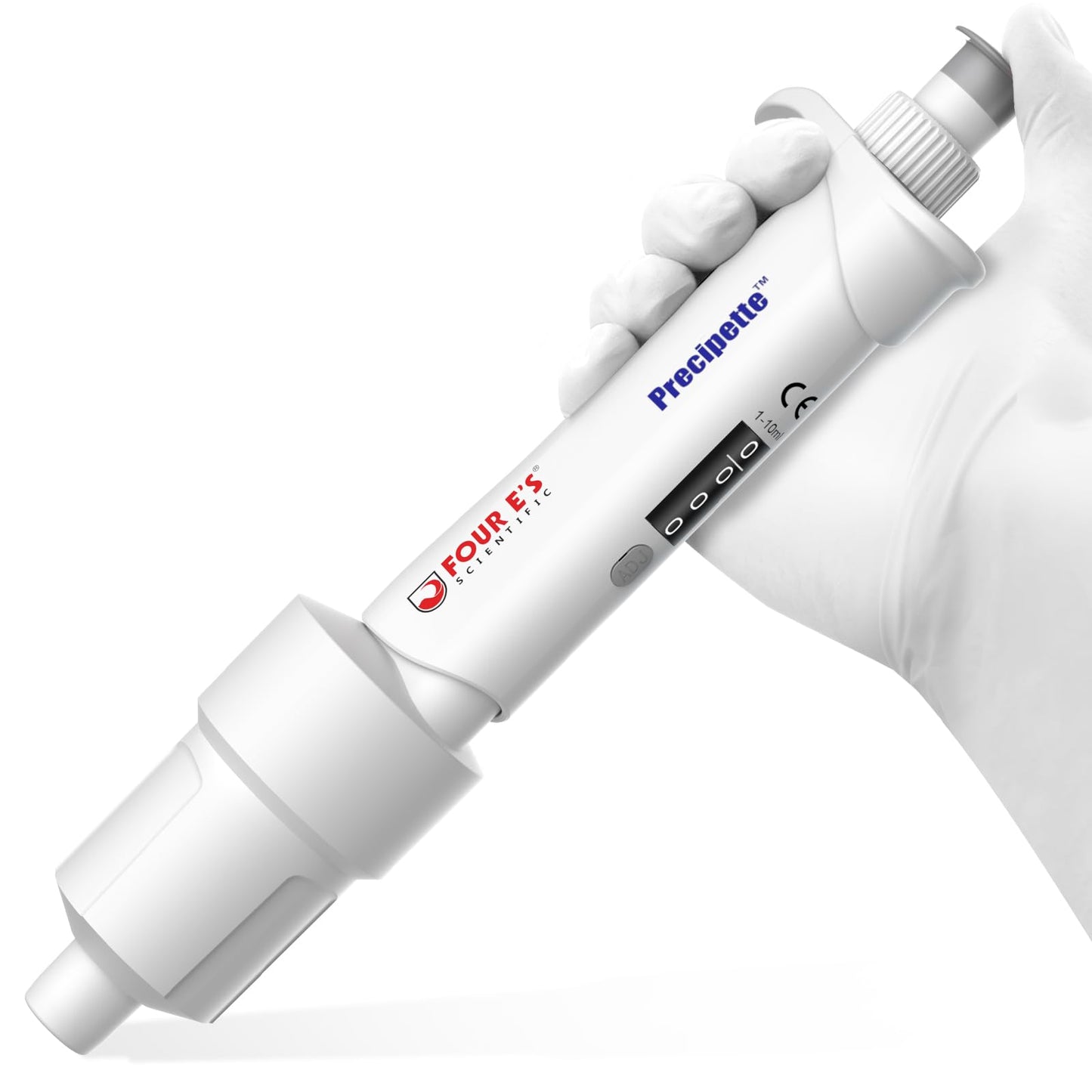 FOUR E'S SCIENTIFIC 20-200μL Pipette, Professional Single-Channel Pipettor Lightweight High Accurate Adjustable Variable Volume Micro Pipette with Calibration Certificate (Model LH0301006)