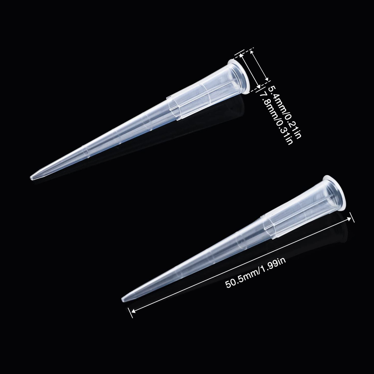 FOUR E'S SCIENTIFIC 10ml Pipette Tips Microchemical Disposable Liquid Pipettor Tips 10mL 100pcs Autoclavable Polypropylene (PP)