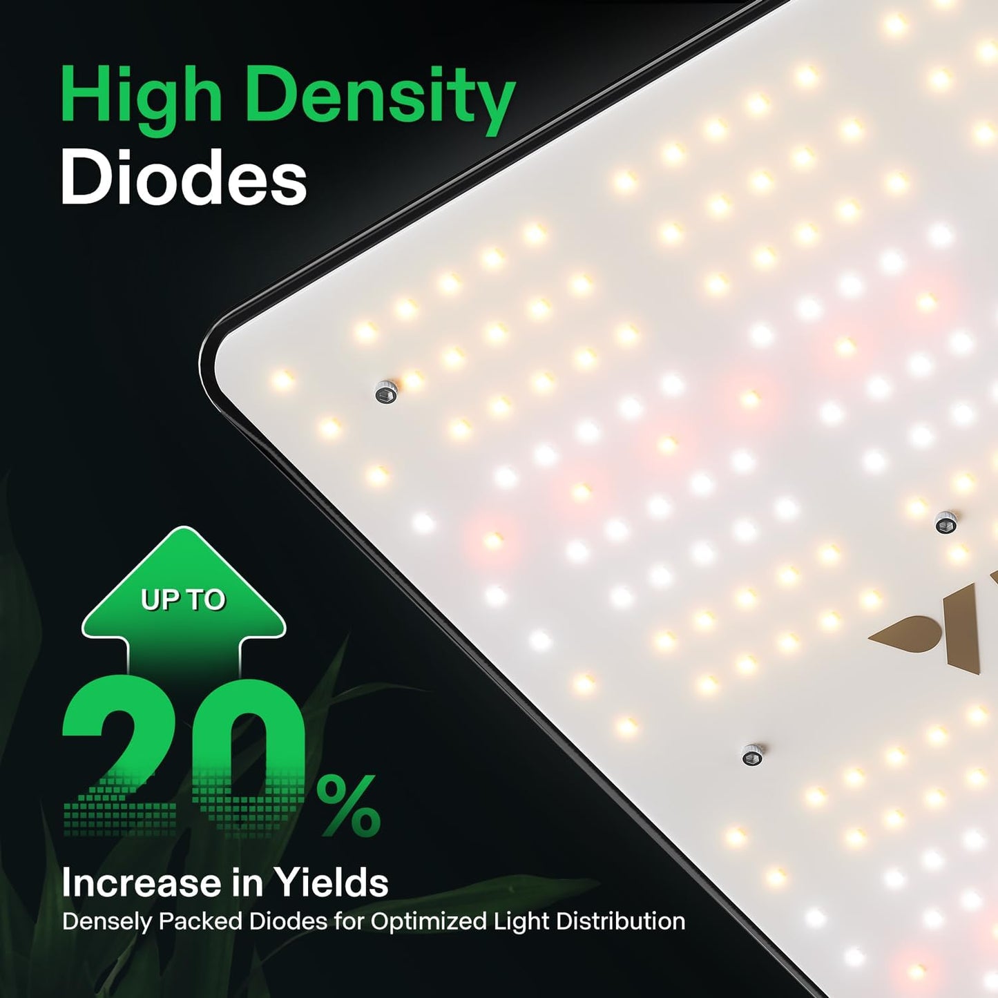 VIVOSUN VS2000 LED Grow Light with Full Spectrum Diodes & Brand Driver Dimmable Lights Sunlike for Seedling Veg & Bloom Plant Grow Lamps for 2x4/3x3 Grow Tent