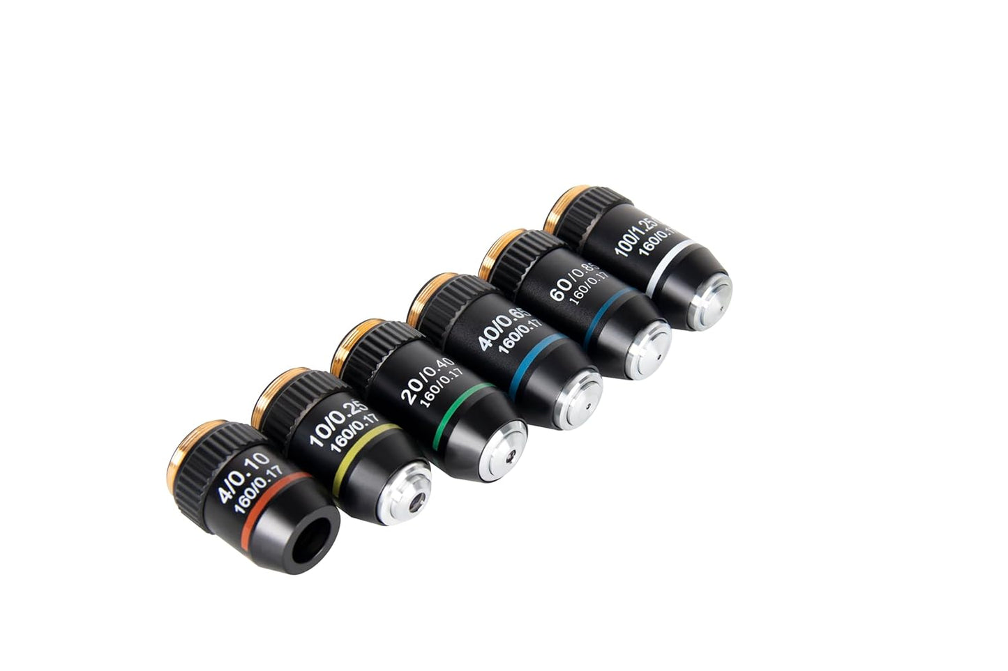 40X Objective Brass Achromatic 195 Objective Lens Clear Standard 20mm Thread Biological Microscope Objective Telescope Accessories