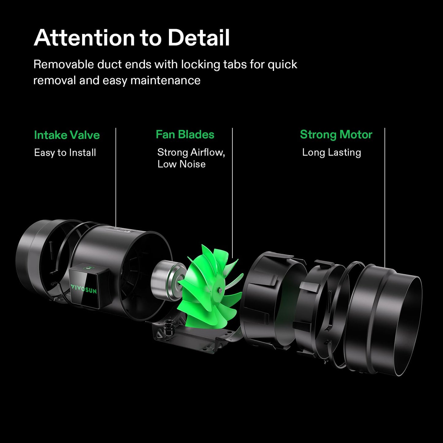 VIVOSUN Smart Air Filtration G4 Kit 4", AeroZesh G4 Inline Duct Fan with E12 Speed Controller, Carbon Filter & 8' Ducting, Cooling & Ventilation System for Grow Tents, Indoor Gardening, Hydroponics