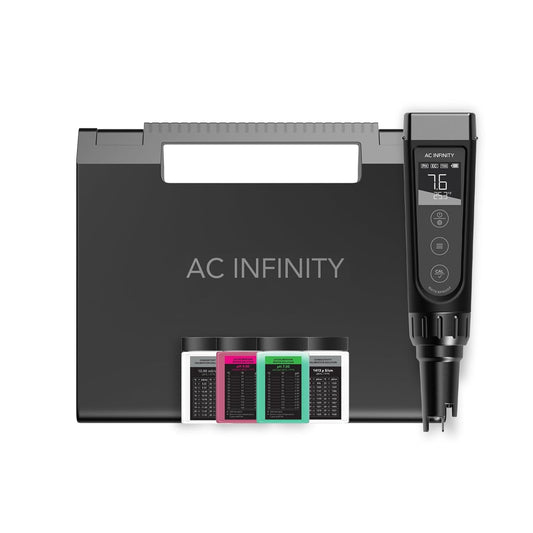 AC Infinity Hydroponic Meter PRO Kit, High Precision Digital pH Pen with ±0.01 pH Accuracy and Interchangeable Probe, All-in-One Temp Salinity EC TDS pH Meter, Water Hydroponic Gardens Aquariums Pools