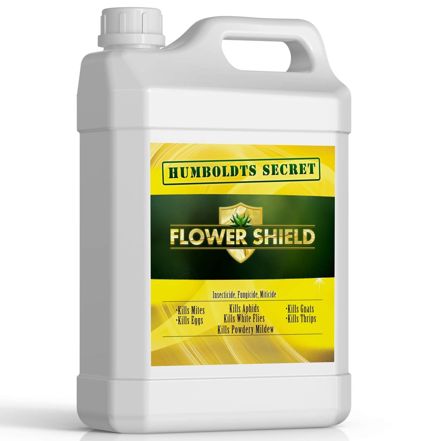 Humboldts Secret Flower Shield | Insecticide, Pesticide, Miticide, Fungicide | Bug Spray for Plants | Spider Mite & Powdery Mildew Control | Indoor & Outdoor | Houseplant & Garden | 8 Ounce