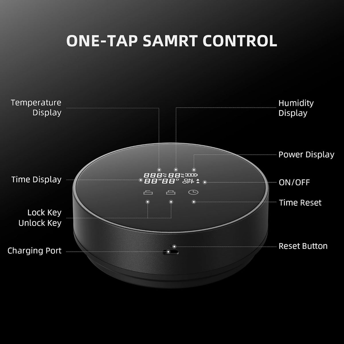 Spider Farmer Smart Curing Jar 2L Vacuum Container for Fresh Storage