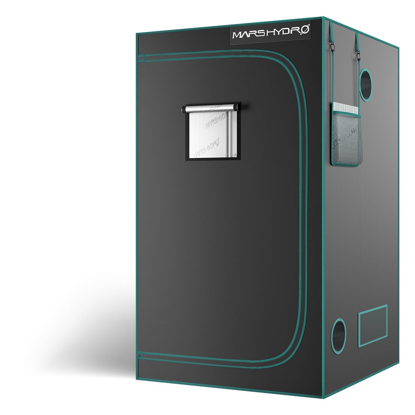 MARS HYDRO 2x2 Advanced Grow Tent, 24"x24"x55" High Reflective Mylar 1680D for Hydroponics Indoor Plant Growing, with Observation Window,Floor Tray and Smooth Zipper for TS600/TS1000