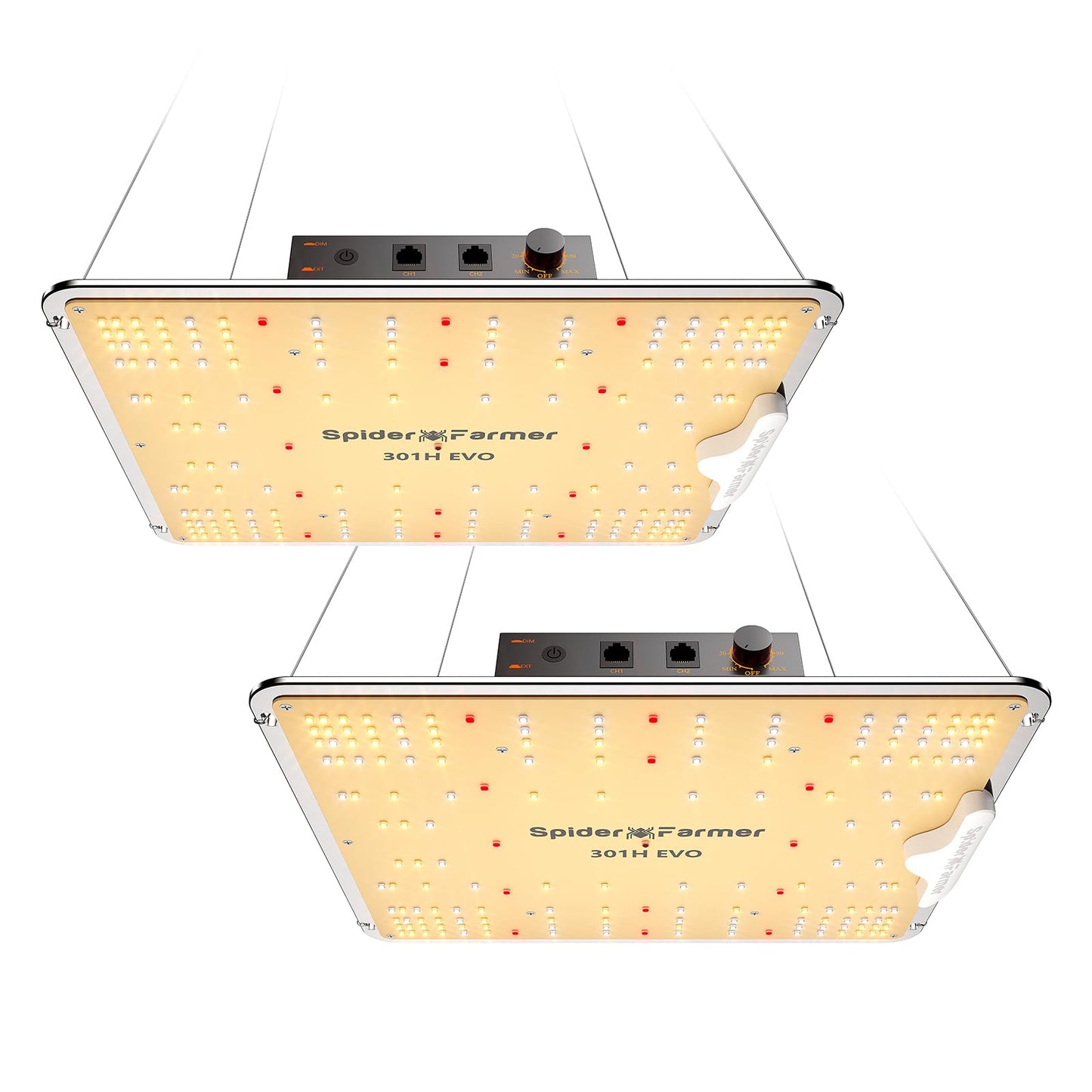 SPIDER FARMER SF1000, Samsung LM301H EVO Led Grow Light, Full Spectrum Plant Grow Light, Dimmable & High Efficiency & Deeper Penetration Lamps for Seed Starting Vegetables Bloom in 2x2/3x3 Grow Tent