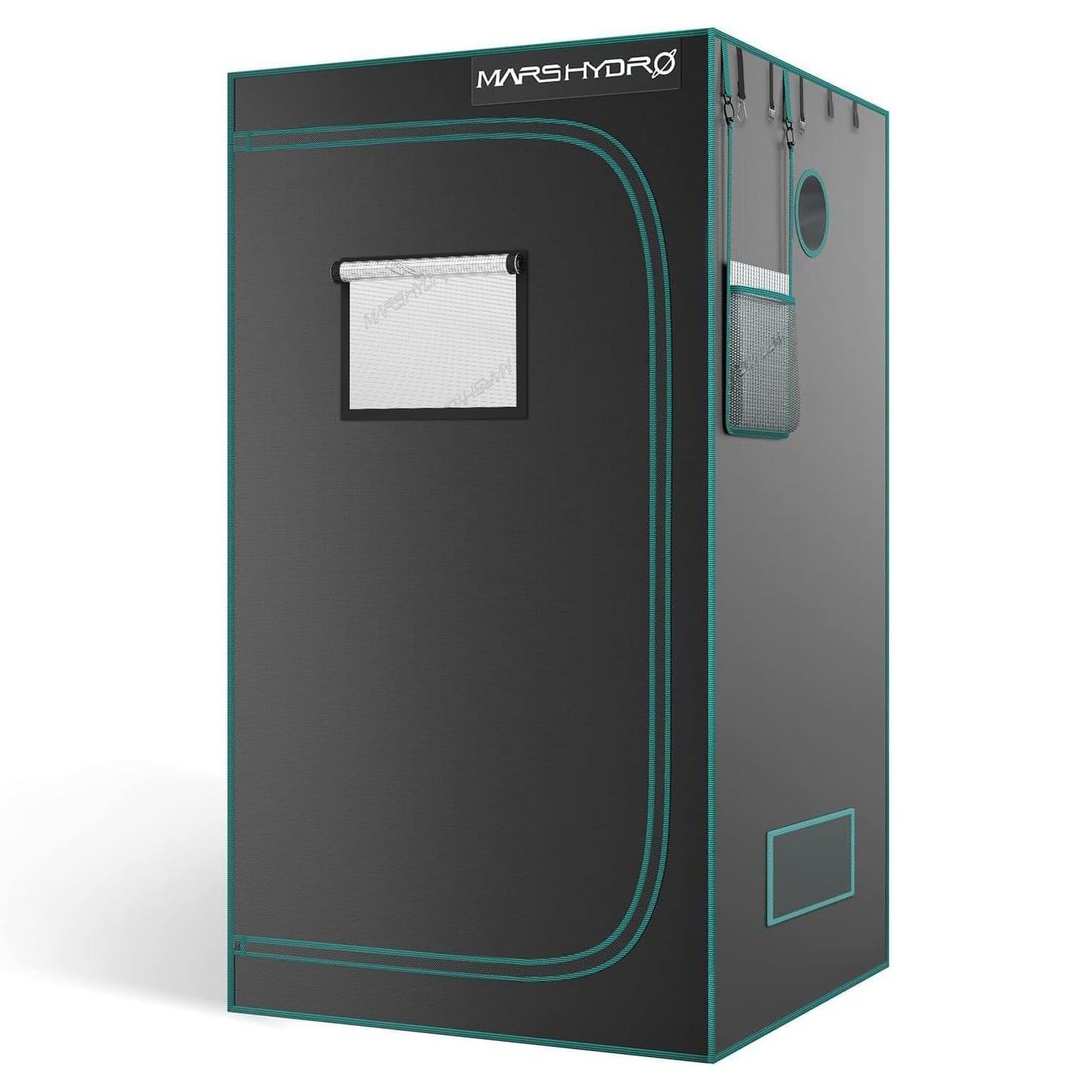 MARS HYDRO 2x2 Advanced Grow Tent, 24"x24"x55" High Reflective Mylar 1680D for Hydroponics Indoor Plant Growing, with Observation Window,Floor Tray and Smooth Zipper for TS600/TS1000