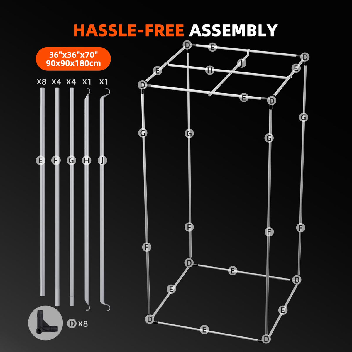 Spider Farmer 4x4 Grow Tent 48"x48"x80" Indoor Plant Growing 2026 New