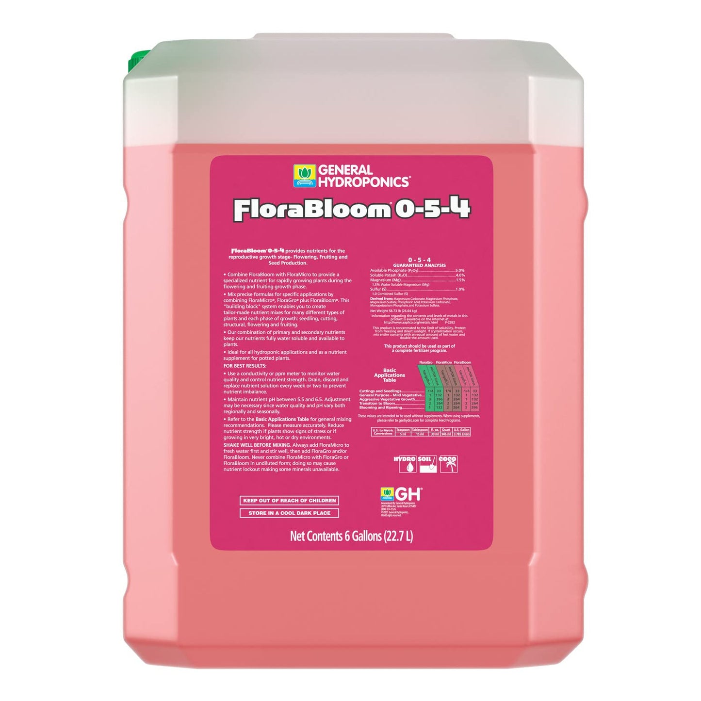 General Hydroponics FloraMicro 5-0-1, Use with FloraBloom & FloraGro For A Tailor-Made Nutrient Mix Ideal for Hydroponics, 1-Quart