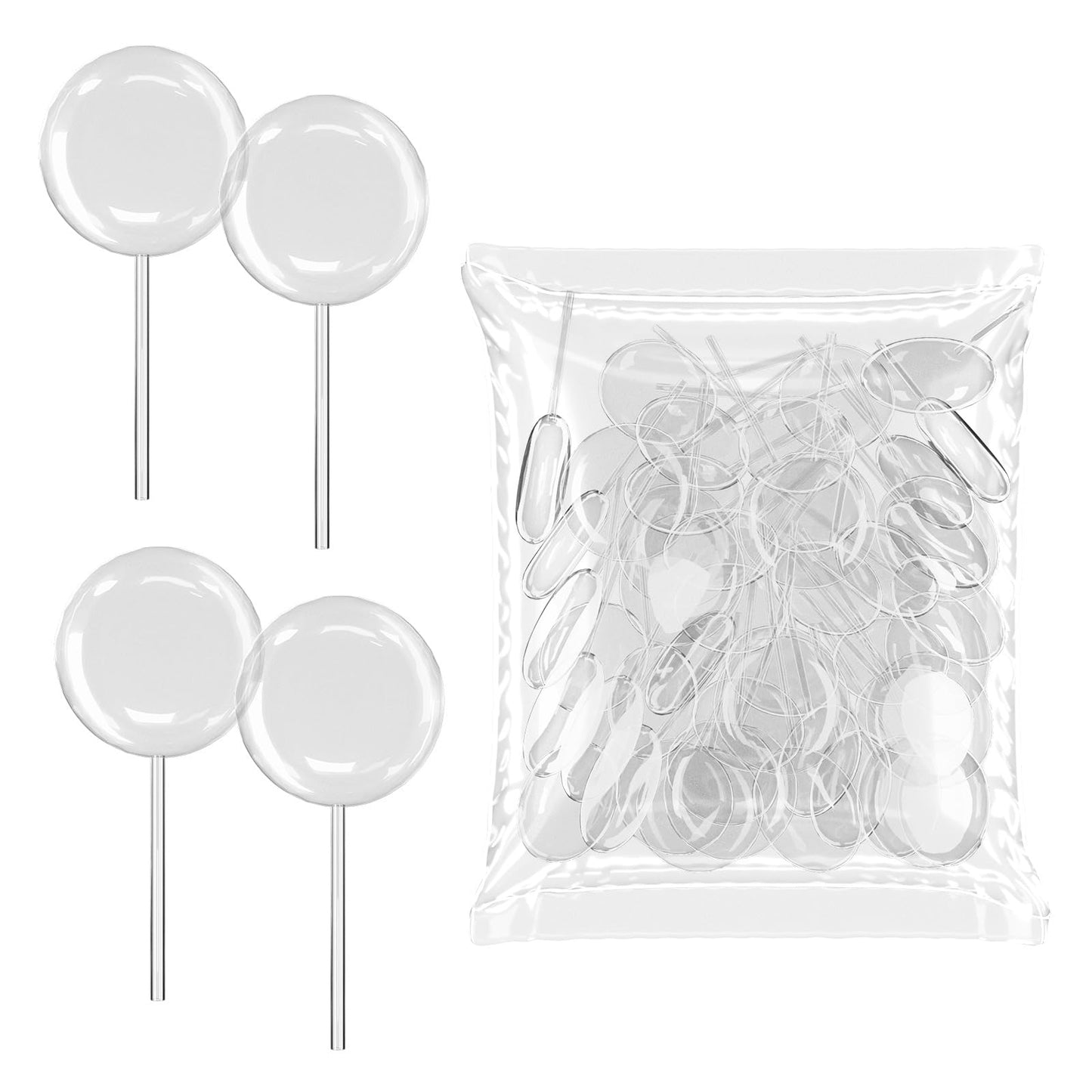[Heart Style] Vabiooth 50Pcs 4mL Cupcakes Disposable Plastic Transfer Pipettes Liquid Dropper for Chocolate or Strawberries Cupcakes, Ice Cream, Mini Cakes, Waffles, Children's Painting
