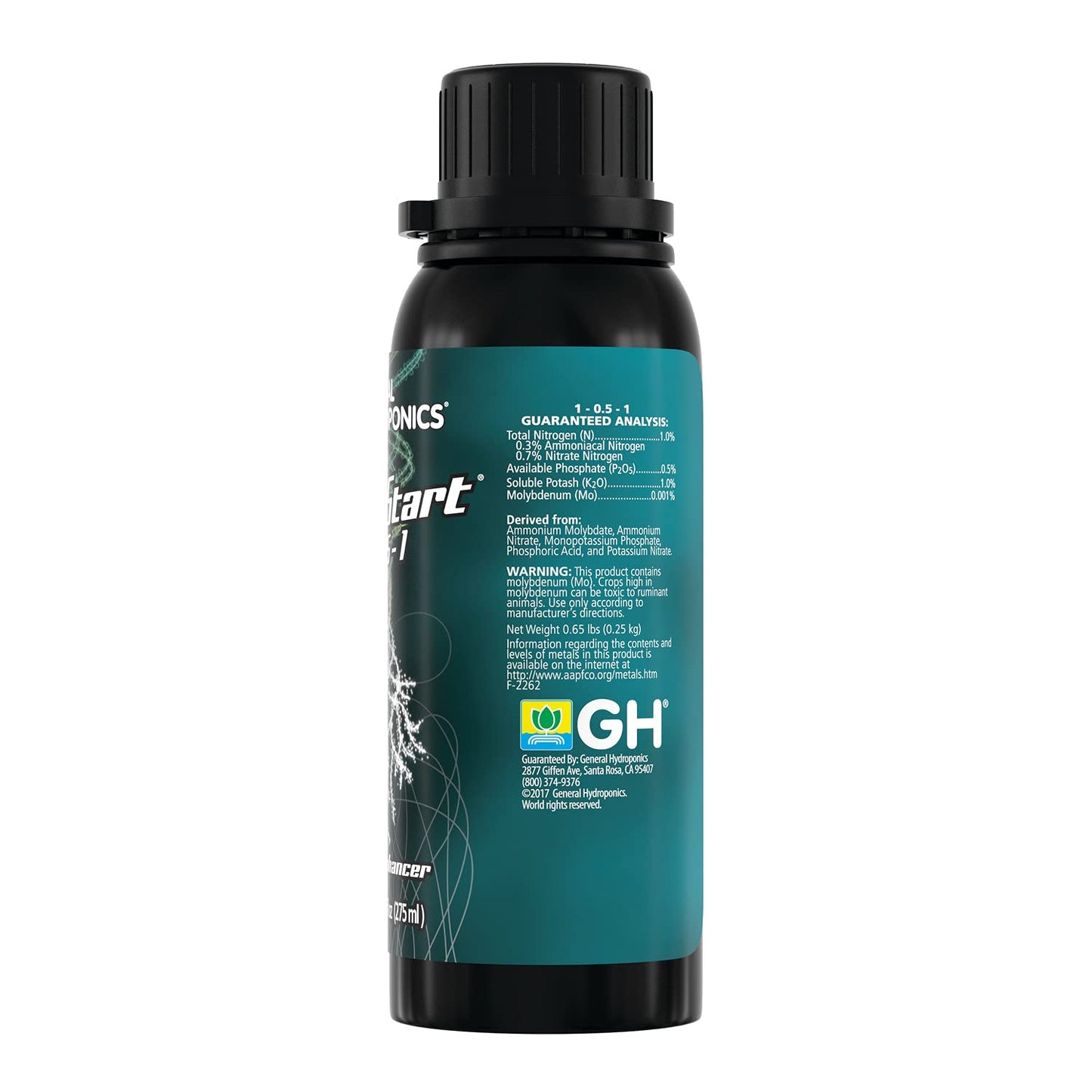 General Hydroponics RapidStart, Plant Food, 1-0.5-1, 1 L.