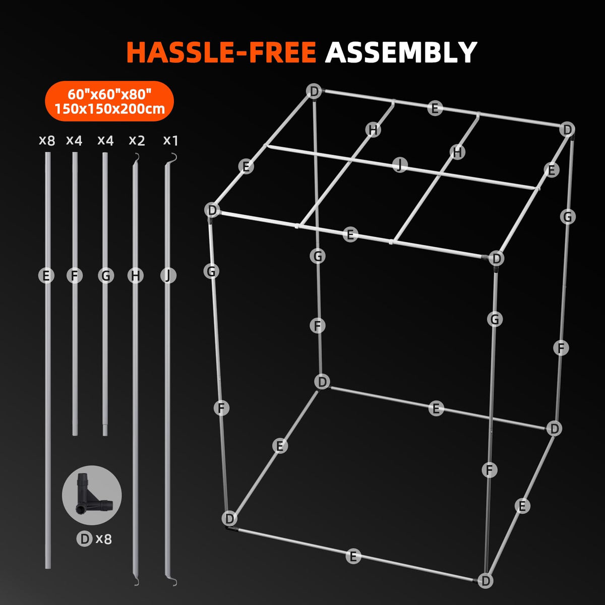 Spider Farmer 4x4 Grow Tent 48"x48"x80" Indoor Plant Growing 2026 New