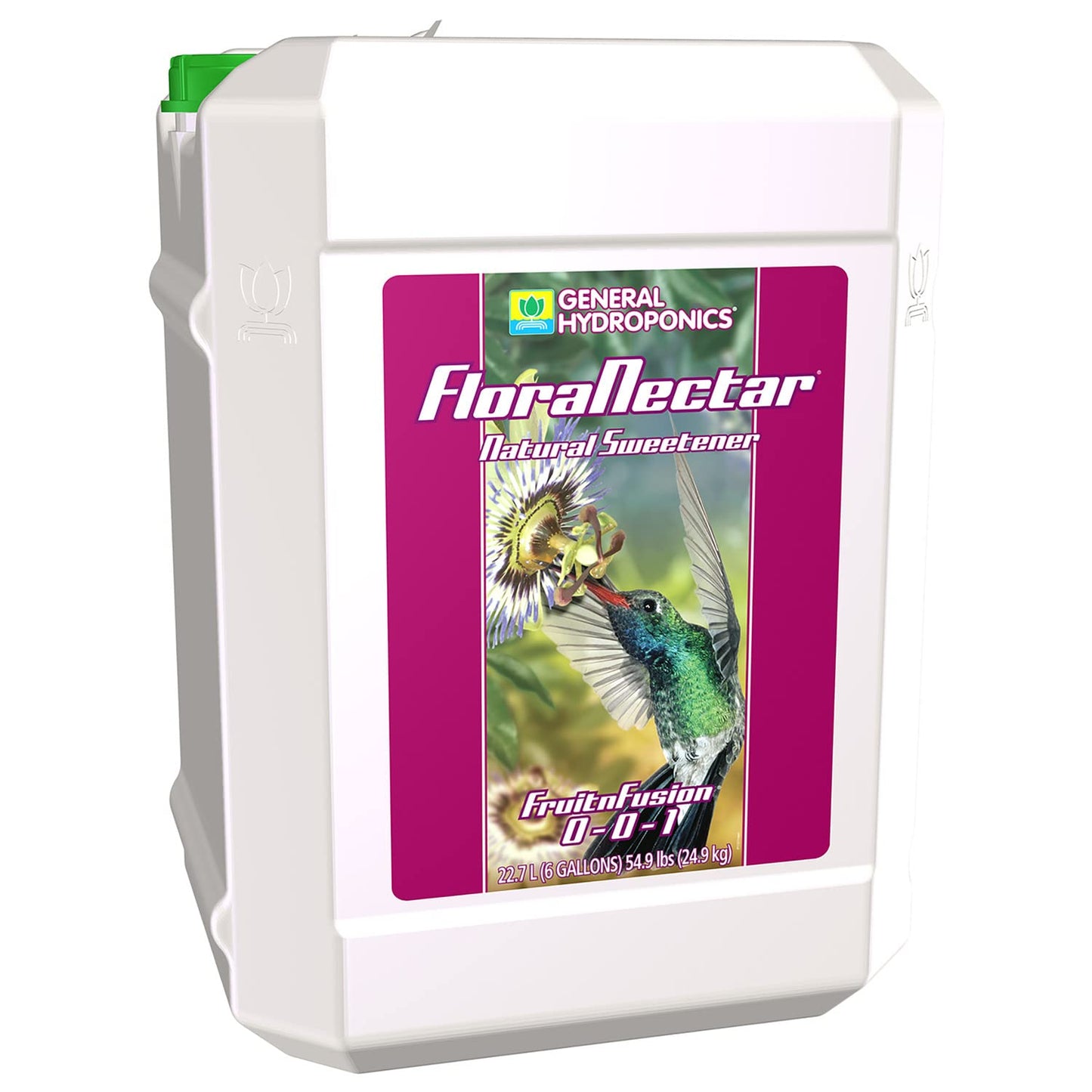 General Hydroponics FloraNectar FruitnFusion, Sweetener, 0-0-1, 1 qt., White