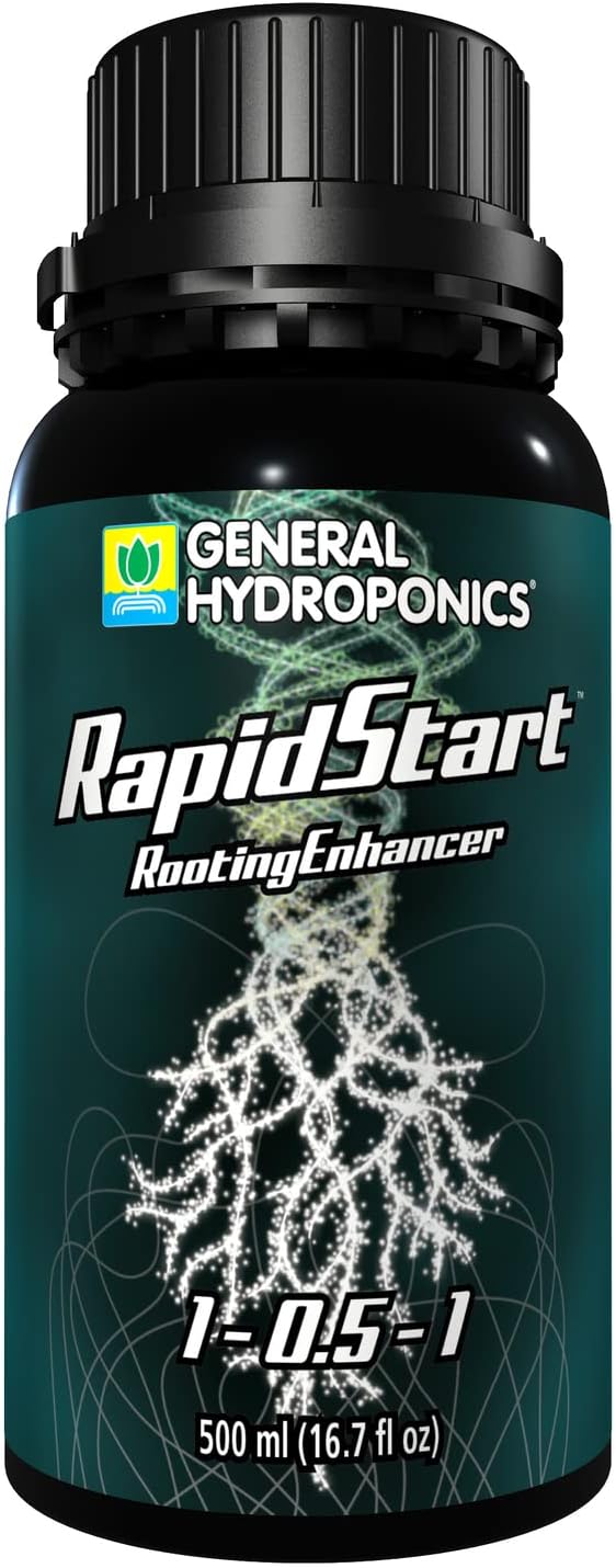 General Hydroponics RapidStart, Plant Food, 1-0.5-1, 500 mL.