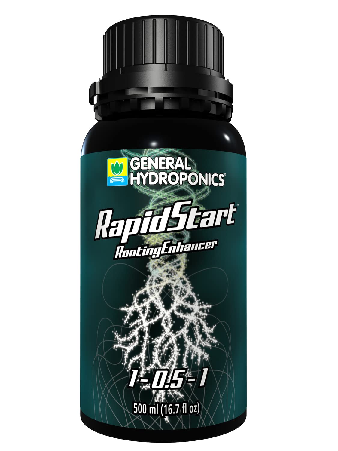 General Hydroponics RapidStart, Plant Food, 1-0.5-1, 1 L.