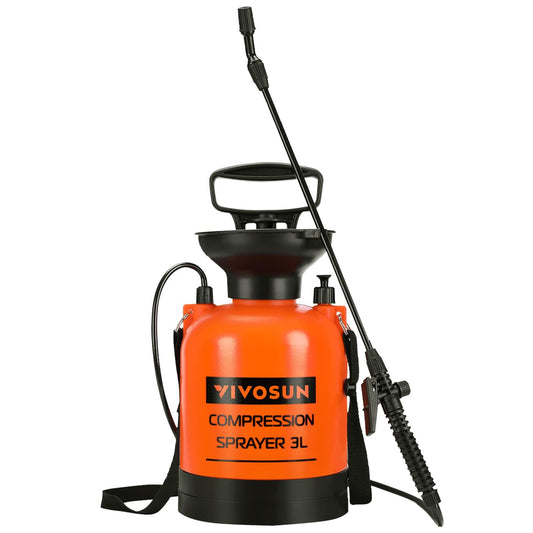 VIVOSUN 1.35-Gallon Pump Pressure Sprayer, Pressurized Lawn & Garden Water Spray Bottle with Adjustable Shoulder Strap, for Spraying Plants, Garden Watering and Household Cleaning