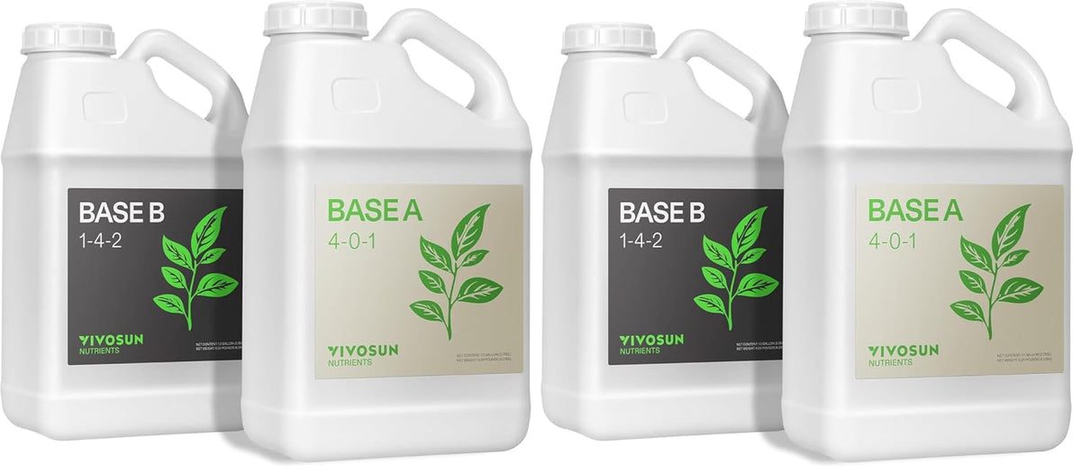 VIVOSUN Base A and B Liquid Nutrients, Size and Pack Options