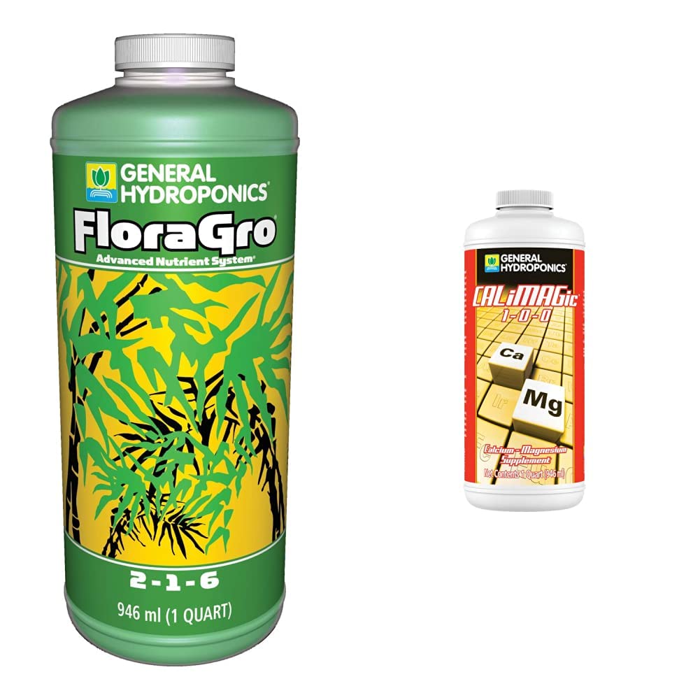 General Hydroponics FloraMicro 5-0-1, Use with FloraBloom & FloraGro For A Tailor-Made Nutrient Mix Ideal for Hydroponics, 1-Quart