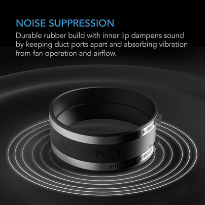 AC Infinity Duct Couplers and Noise Reduction Clamps