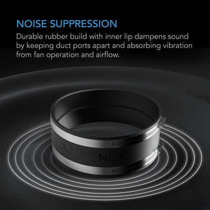 AC Infinity Duct Couplers and Noise Reduction Clamps