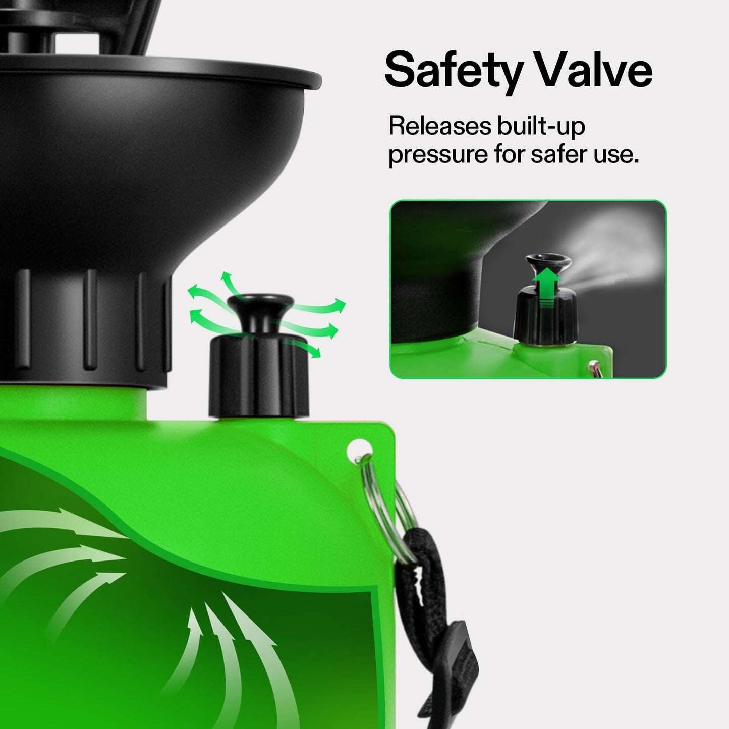 VIVOSUN 1.35-Gallon Pump Pressure Sprayer, Pressurized Lawn & Garden Water Spray Bottle with Adjustable Shoulder Strap, for Spraying Plants, Garden Watering and Household Cleaning