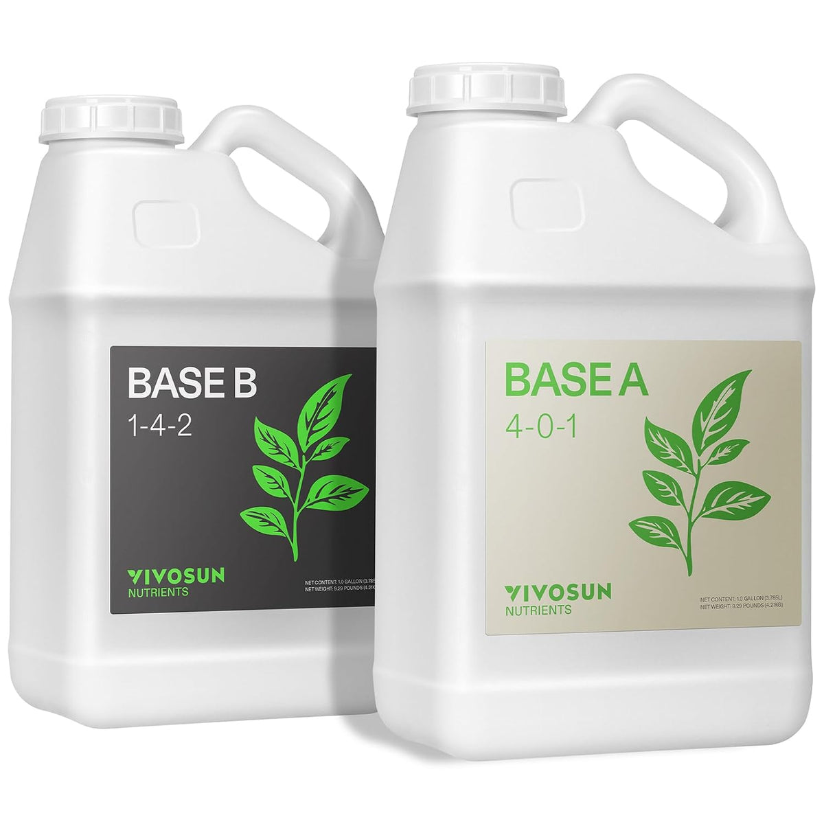 VIVOSUN Base A and B Liquid Nutrients, Size and Pack Options