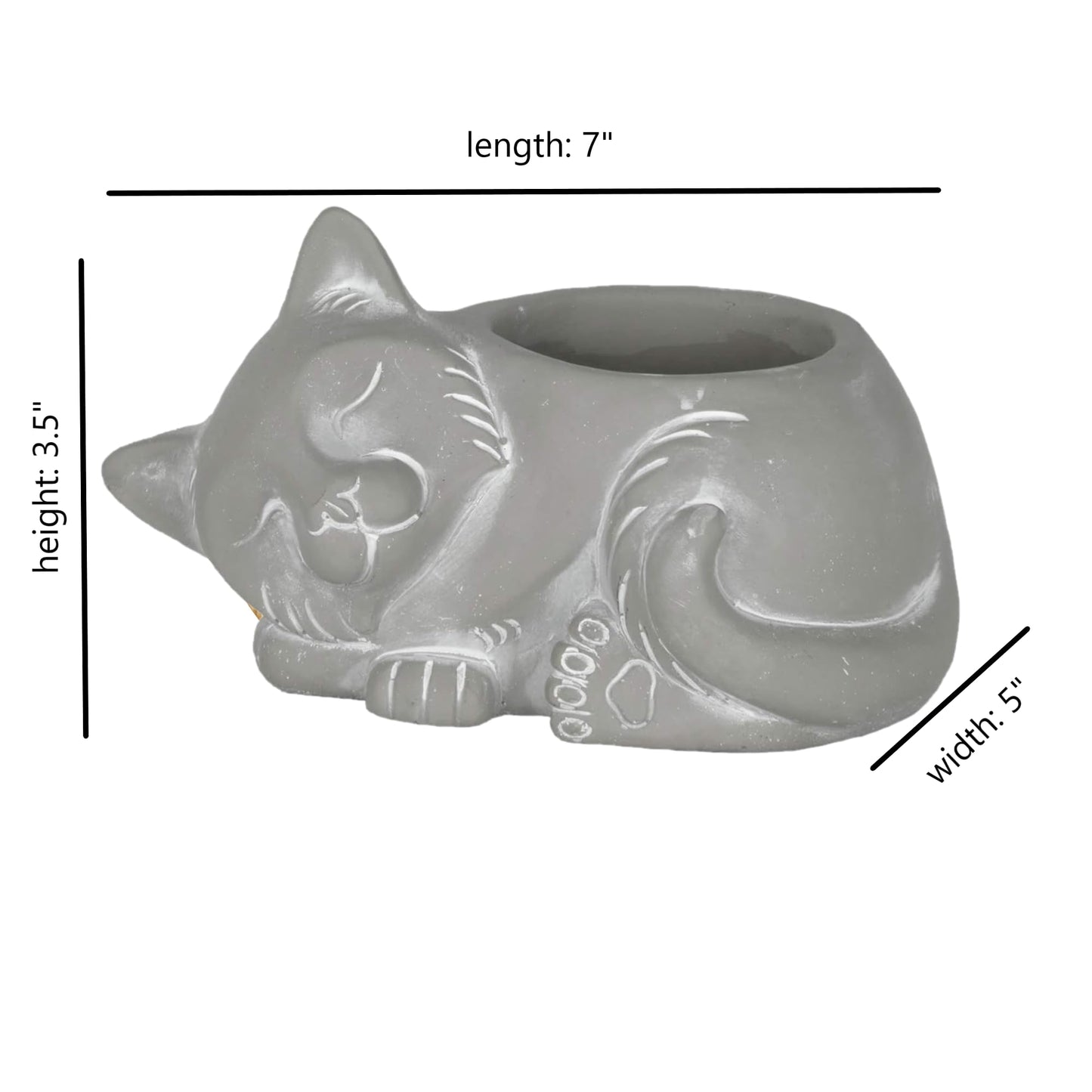 Classic Home and Garden Cement Buddies Animal Planter - Cute Desk Decoration - UV Coated Animal Vase w/Removable Drain Plug - Succulent Planter for Indoor/Outdoor Use (Bird Planter, Rust, Large)