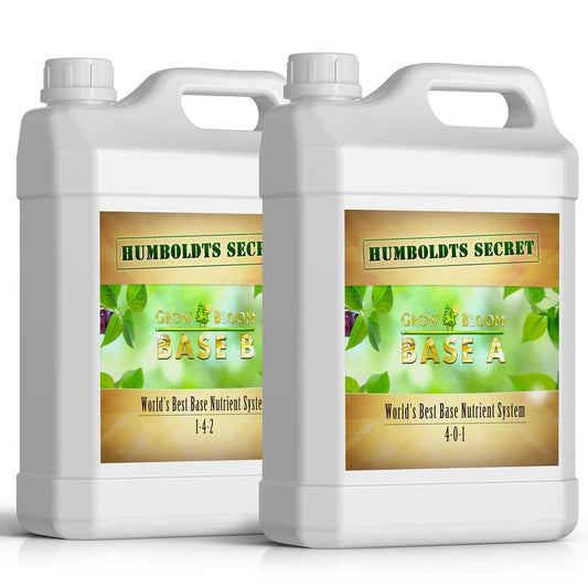 Humboldts Secret Set of A & B Liquid Hydroponics Fertilizer - World's Best Nutrient System – Hydroponic Nutrients for Outdoor, Indoor Plants – Supports Vegetative and Flowering Stages of Plants