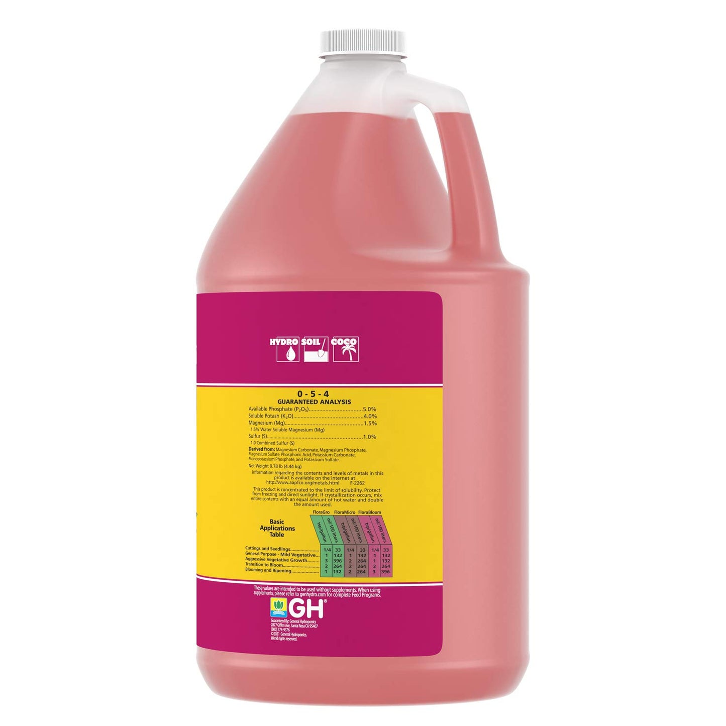 General Hydroponics FloraMicro 5-0-1, Use with FloraBloom & FloraGro For A Tailor-Made Nutrient Mix Ideal for Hydroponics, 1-Quart