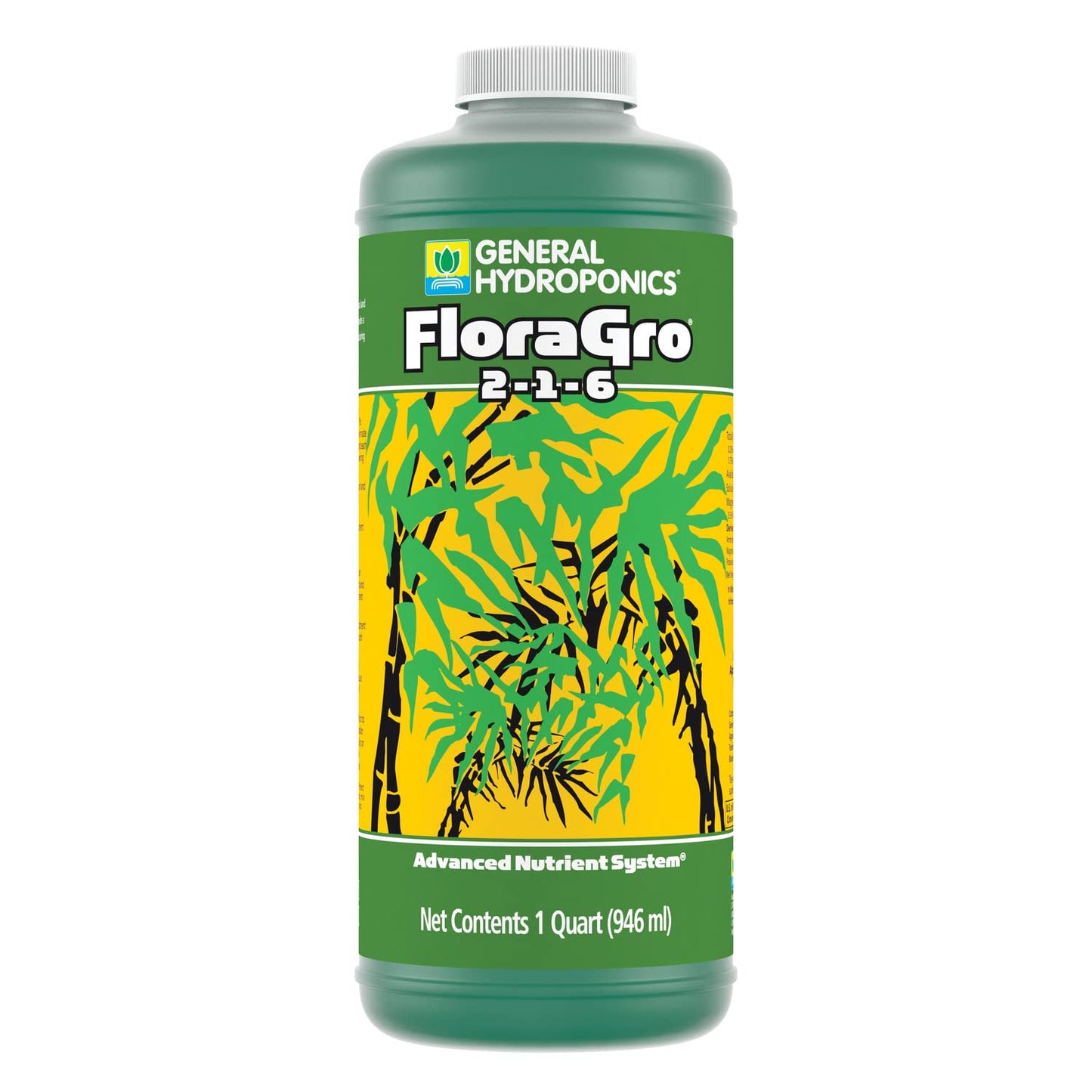 General Hydroponics FloraMicro 5-0-1, Use with FloraBloom & FloraGro For A Tailor-Made Nutrient Mix Ideal for Hydroponics, 1-Quart