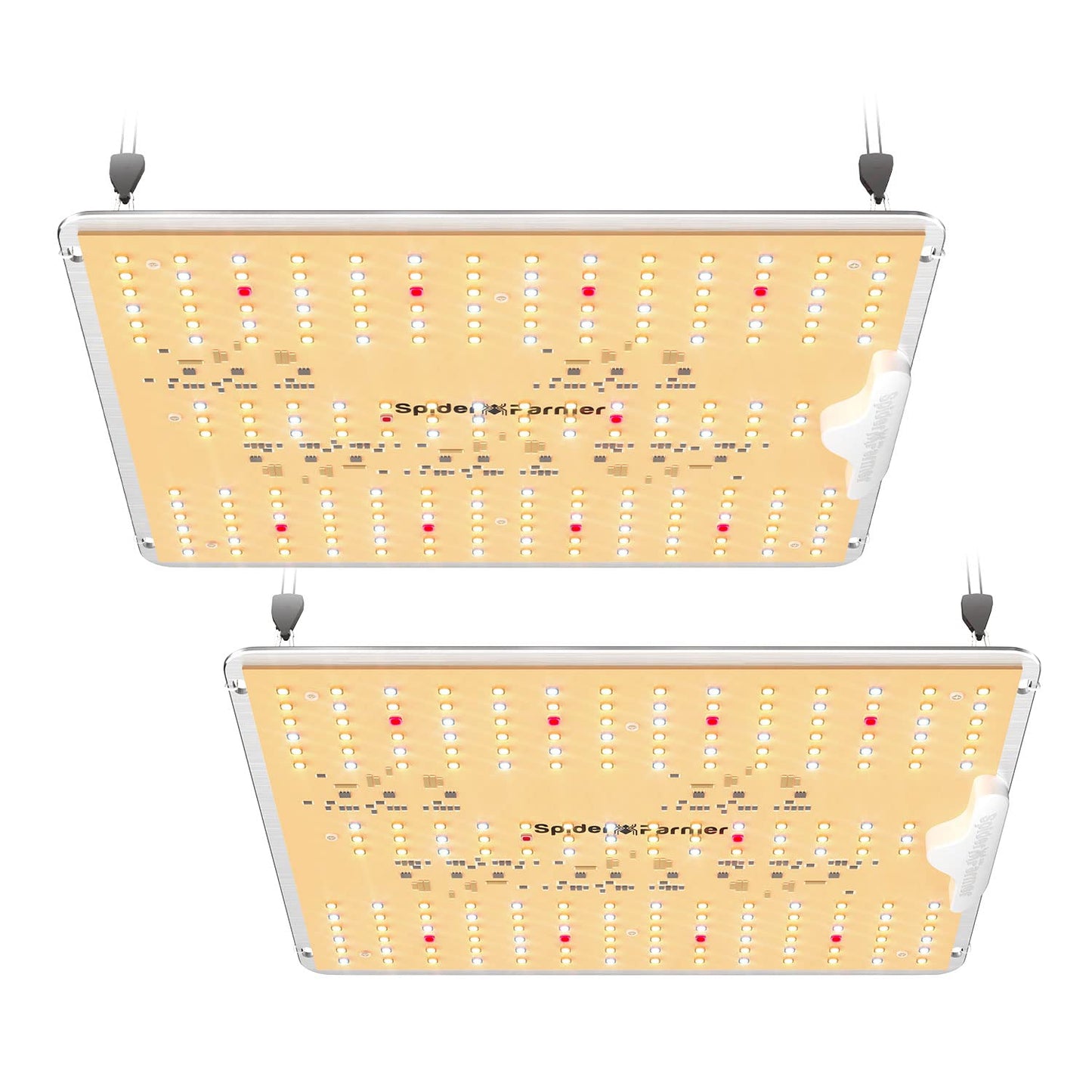 Spider Farmer 2025 New SF1000D 2Pack LED Grow Light with Samsung LM301B Diodes Deeper Penetration & IR Lights Full Spectrum Growing Lamps for Indoor Plants Seedlings Vegetables Flowers 2x4 Grow Tent