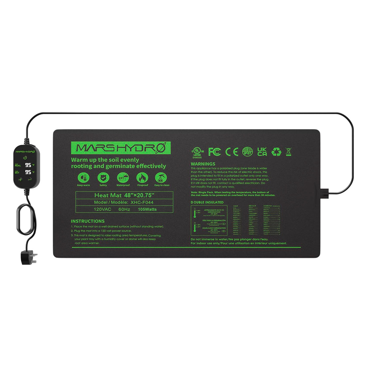 MARS HYDRO Seedling Heat Mats and Kits, Multiple Sizes