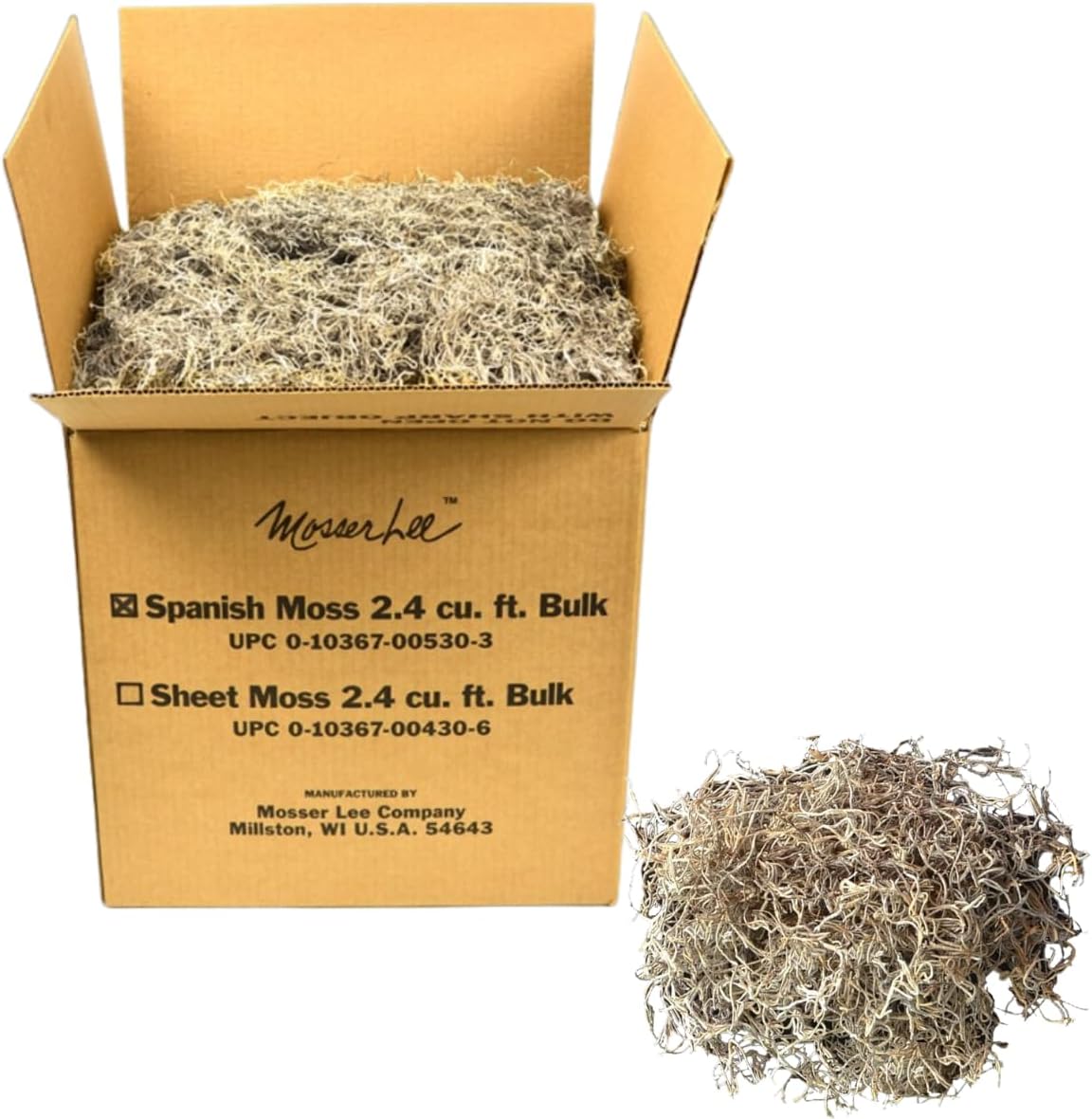 Mosser Lee ML0560 Spanish Moss, 250 Cubic Inches