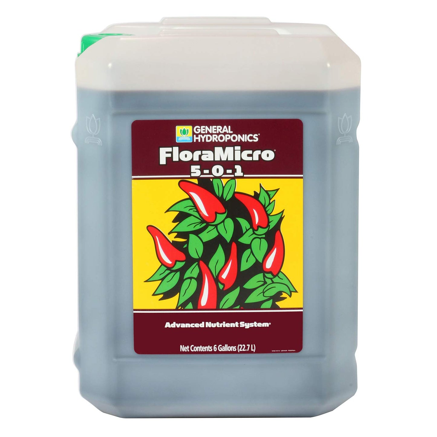 General Hydroponics FloraMicro 5-0-1, Use with FloraBloom & FloraGro For A Tailor-Made Nutrient Mix Ideal for Hydroponics, 1-Quart
