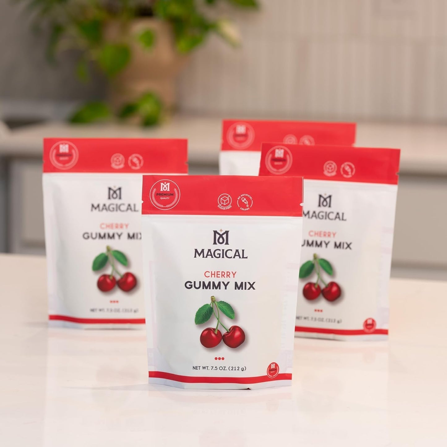 Magical Butter Premium Infusion & Gummy Kit – MB2E Machine, 8 mL Silicone Mold, Measuring Cups, Cherry & Blue Raspberry Sugar-Free Mix