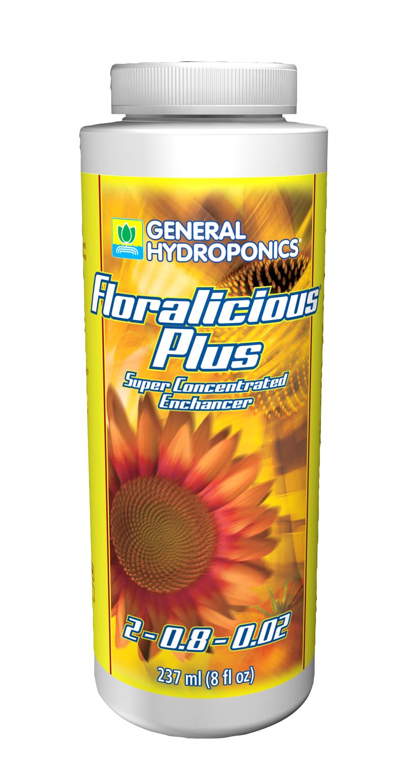 General Hydroponics Floralicious Plus, Vitality Plant Food, 2-0.8-0.5, 1 pt.