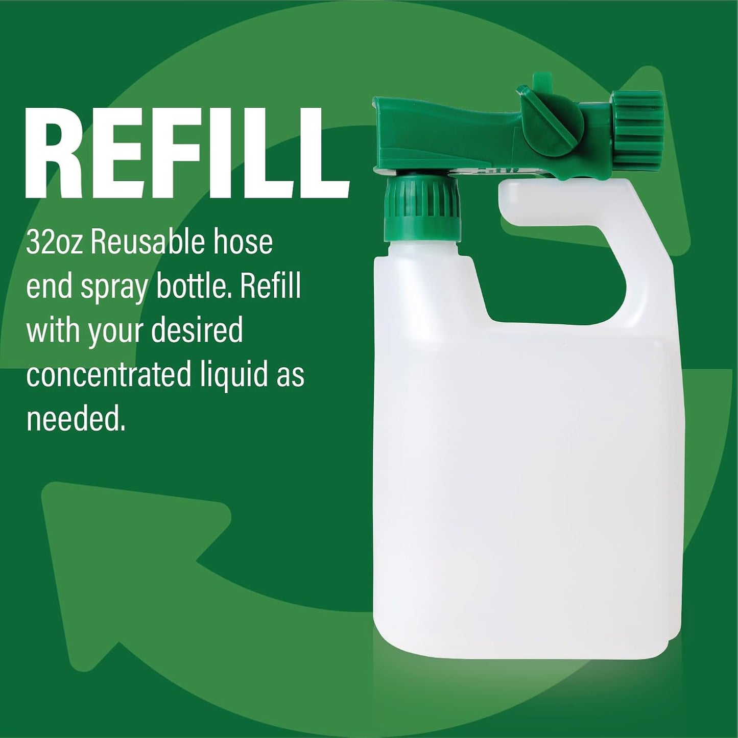 Humboldts Secret Everything Outdoor Plant Food - 5-5-5 Liquid Fertilizer with Kelp - All Purpose Fertilizer (1 Gal) w/ 2-Pack 100:1 Garden Hose End Sprayer | Multipurpose Reusable Bottles (32oz)
