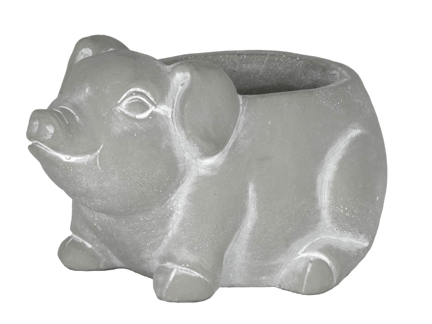 Classic Home and Garden Cement Buddies Animal Planter - Cute Desk Decoration - UV Coated Animal Vase w/Removable Drain Plug - Succulent Planter for Indoor/Outdoor Use (Bird Planter, Rust, Large)